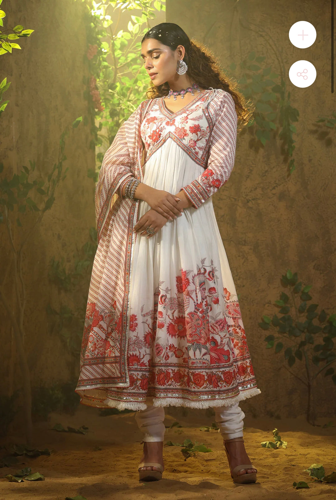 Premium Alia Cut Suit Set in Pure Fabric