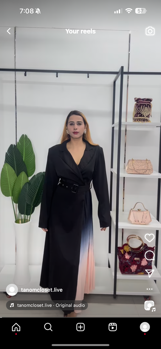 Premium Western Dress - Ombre
