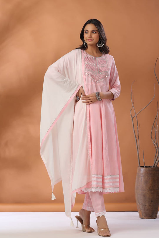 Super Elegant Cotton Anarkali Suit