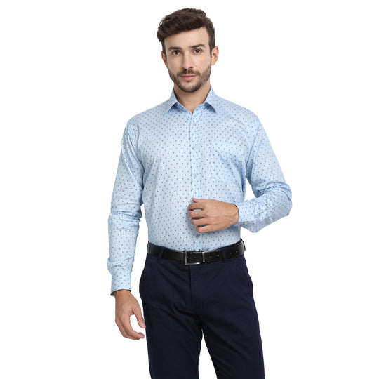 Shirt - Premium Cotton - Sky Blue Pebble