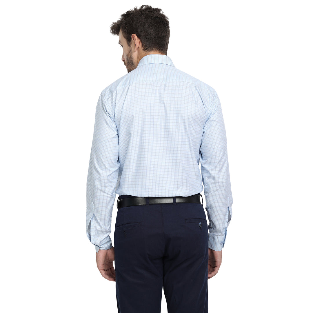 Shirt - Premium Supima Cotton - Sky blue Check