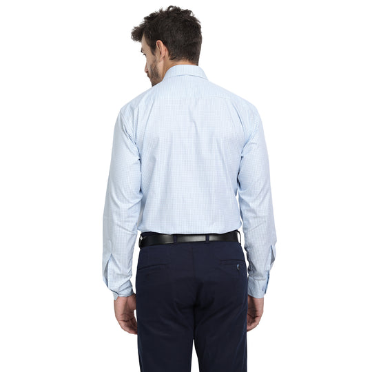 Shirt - Premium Supima Cotton - Sky blue Check