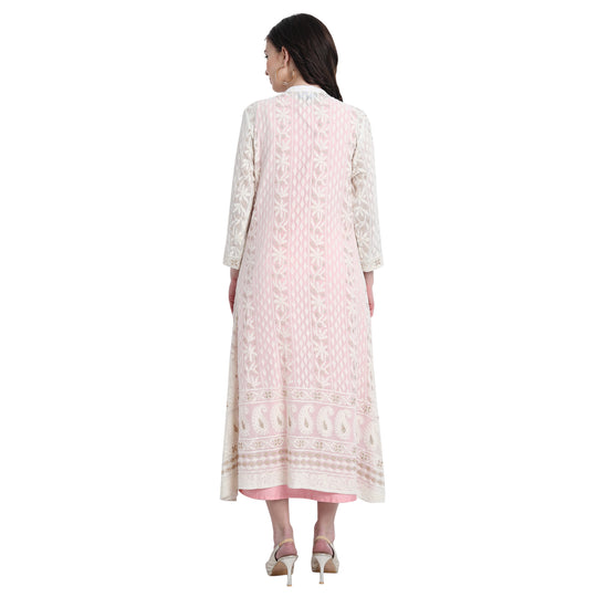 Pink Chikankari Dress