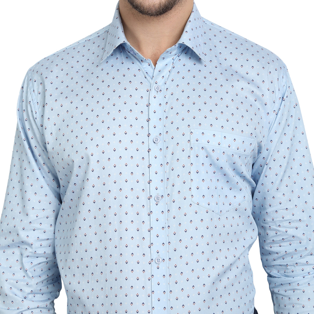Shirt - Premium Cotton - Sky Blue Pebble