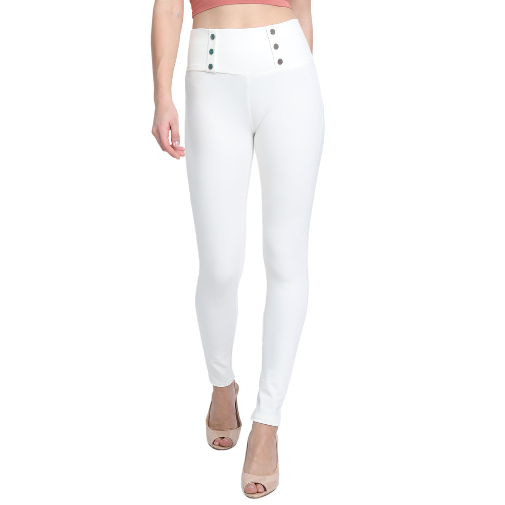 Womens Designer White Jegging
