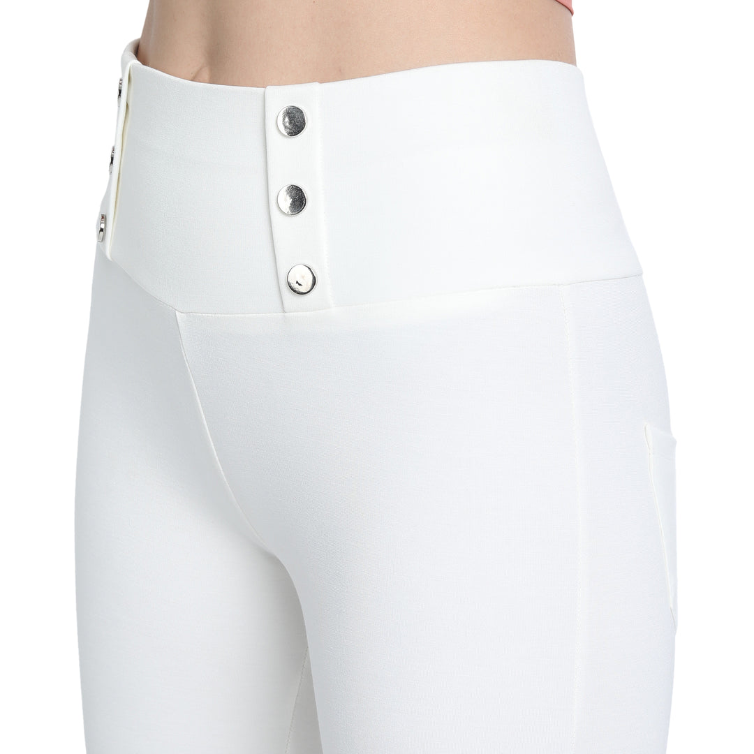 Womens Designer White Jegging