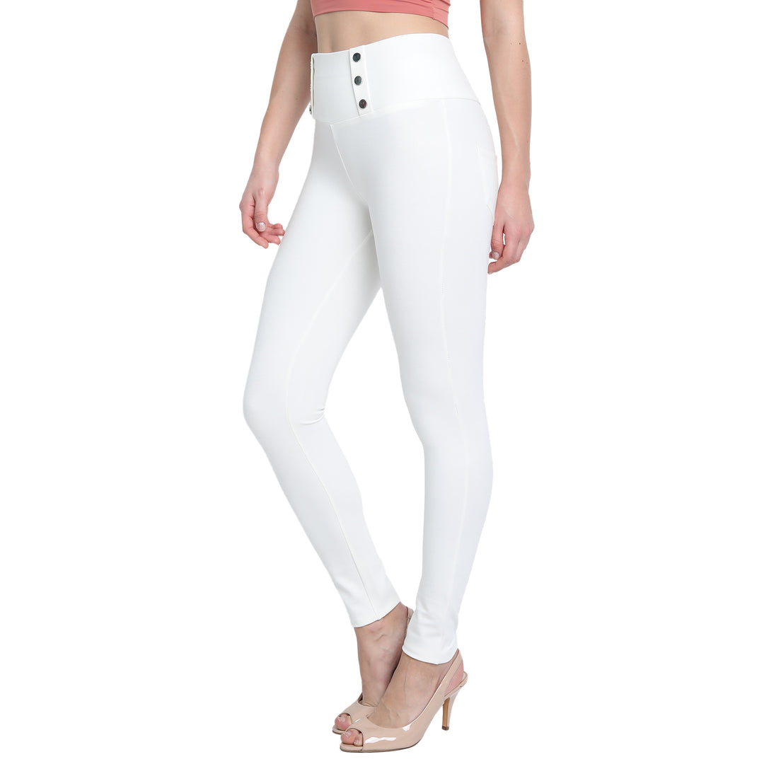 Womens Designer White Jegging