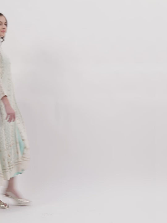 Sky Blue Chikankari Dress